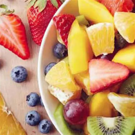 High intake of fruits and vegetables