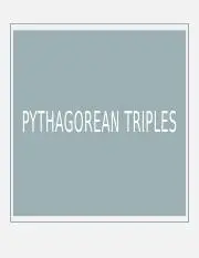 History of Pythagorean Triples