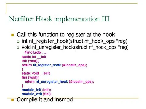 Hook Function Implementation