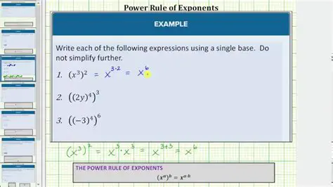 How to Apply the Power Rule of Exponents