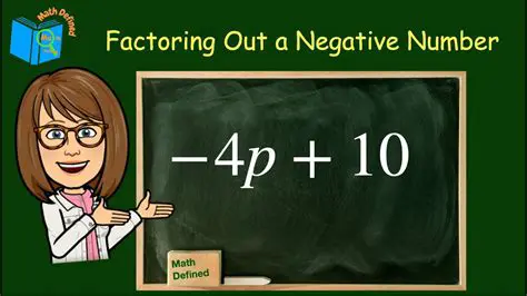 How to Factor Out a Negative Number
