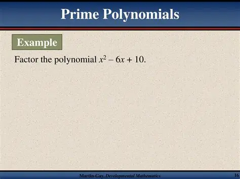How to Factor Prime Polynomials