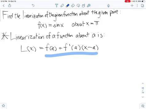 How to Find the Linearization of a Function