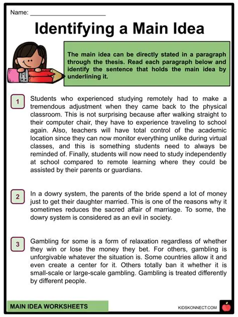 How to Identify the Main Idea of an Excerpt