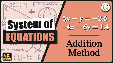 How to Solve a System of Equations by the Addition Method