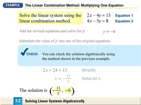How to Solve a System of Equations Using the Linear Combination Method