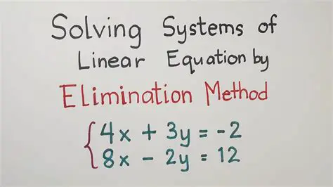 How to Solve a System of Linear Equations by Elimination