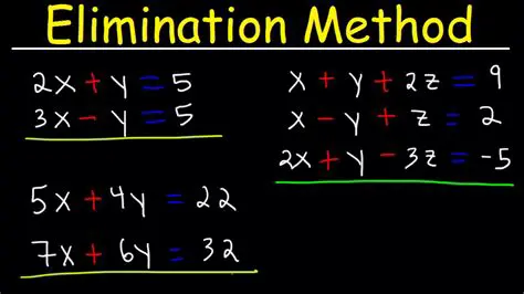 How to Use the Elimination Method