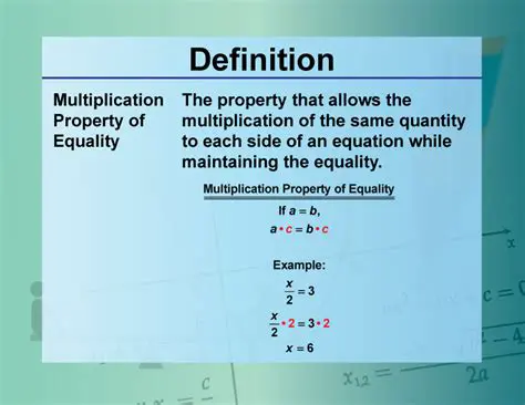 How to Use the Multiplication Property of Equality