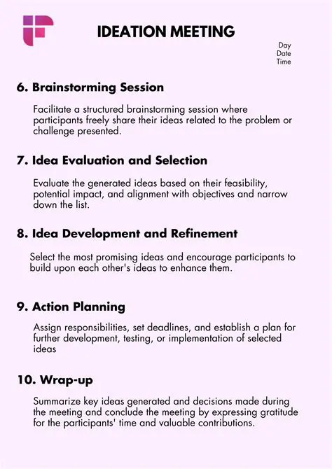 Ideation Meeting Templates