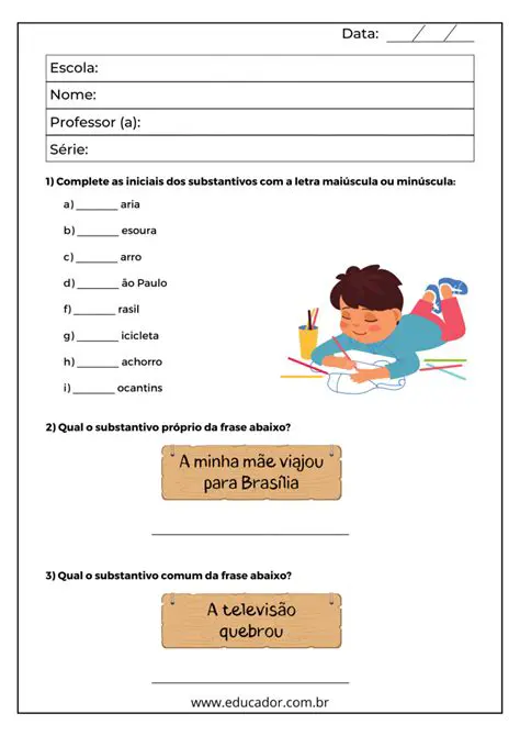 Identificando Substantivos