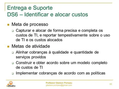Identificar e alocar custos