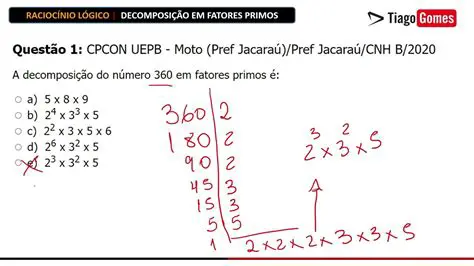 Identifique os fatores primos