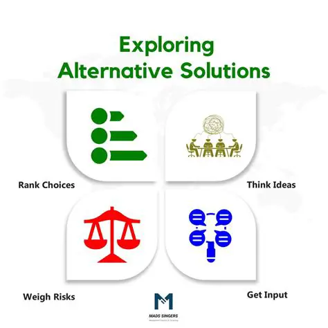 Identify the alternative options