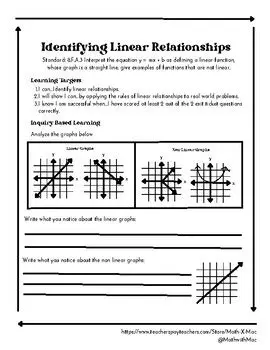 Identifying Linear Relationships