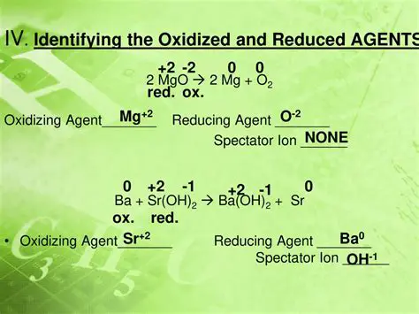 Identifying Oxidizing and Reducing Agents