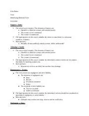 Identifying Relevant Facts