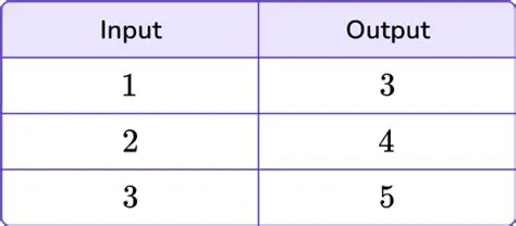 Identifying the input and output values