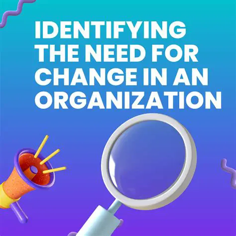 Identifying the need for change