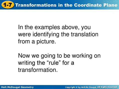 Identifying the Translation