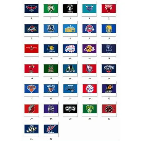 Immediate Access to 30 NBA Team Flags