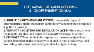 Impact of Zamindars on Indian Society