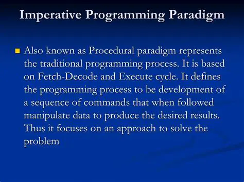 Imperative Programming Paradigm