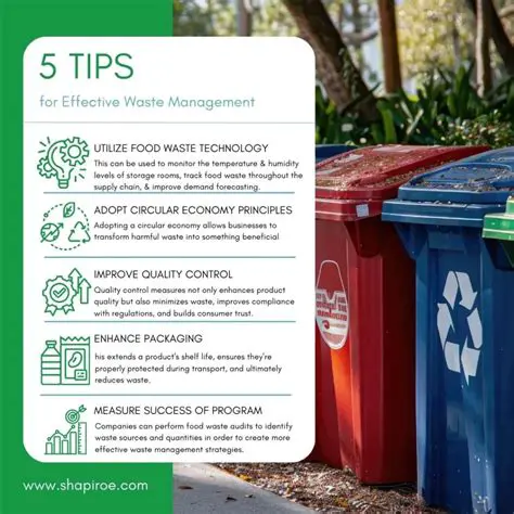 Implementation of effective waste management practices