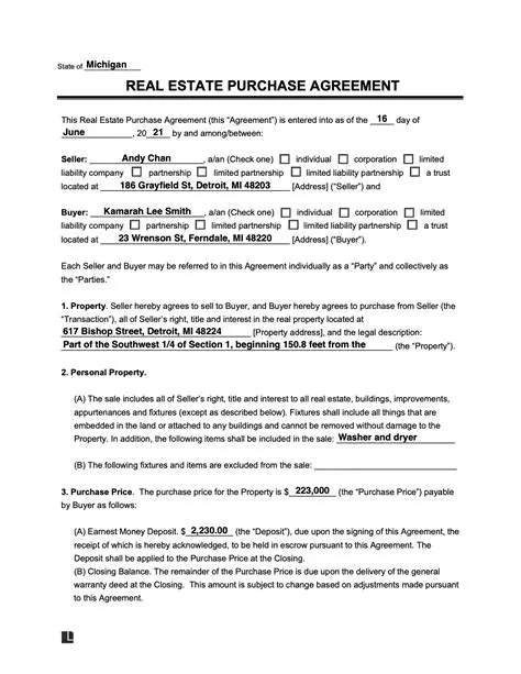 Implementation of the Sale and Purchase Agreement with a Warranty