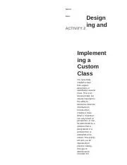 Implementing a custom matrix class