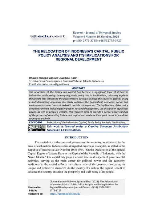 Implications for Regional Development