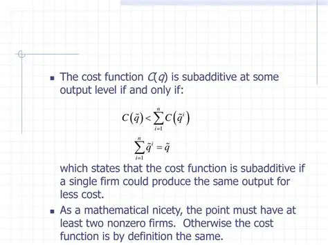 Implications of the Cost Function
