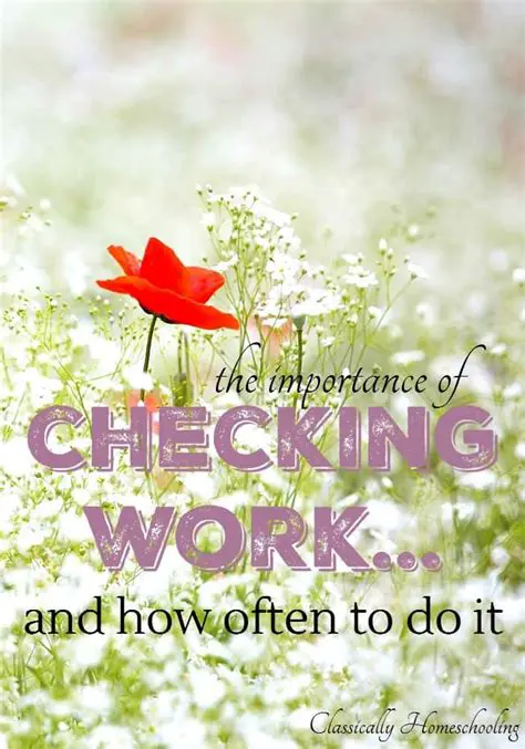 Importance of Checking Work