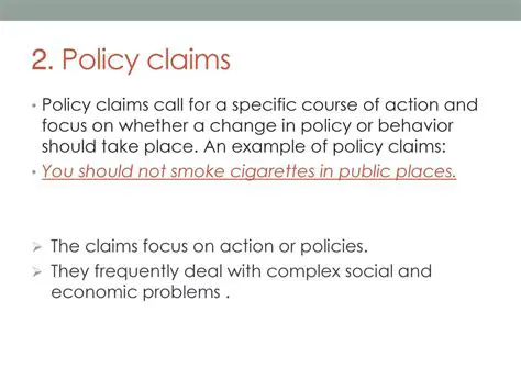 Importance of Claim of Policy