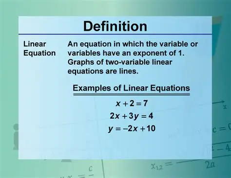 Importance of Linear Equations