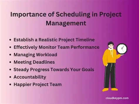 Importance of Scheduling in Project Management