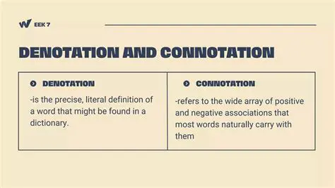 Importance of Understanding Denotation