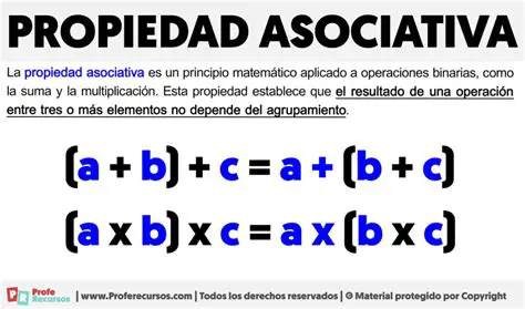 Importancia de la propiedad asociativa