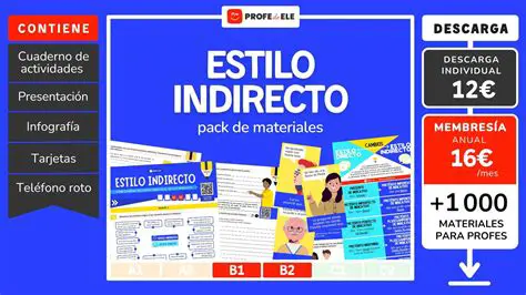 Importancia del estilo indirecto