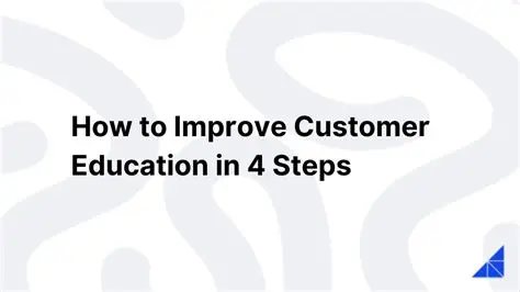 Improve customer education