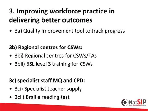 Improve education and training for CSWs