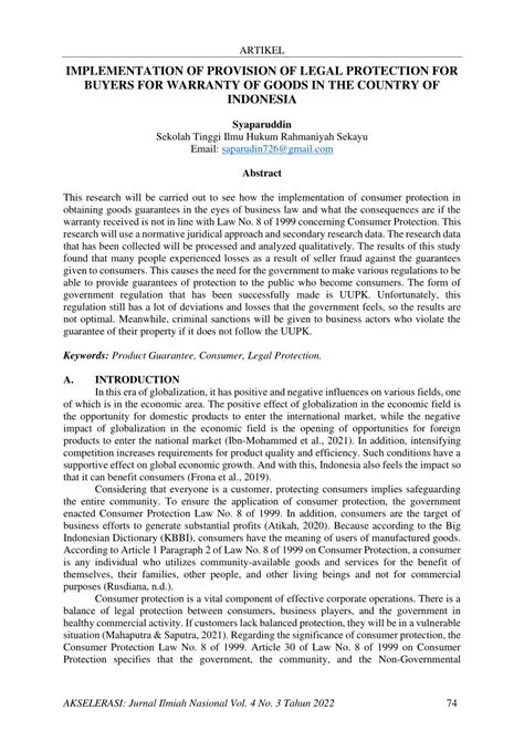 Improve legal protection for buyers