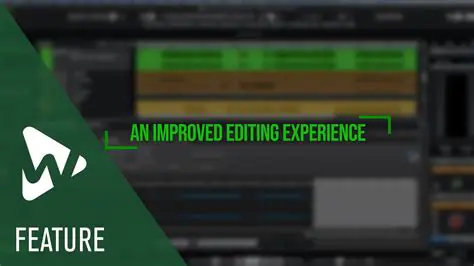 Improved editing experience