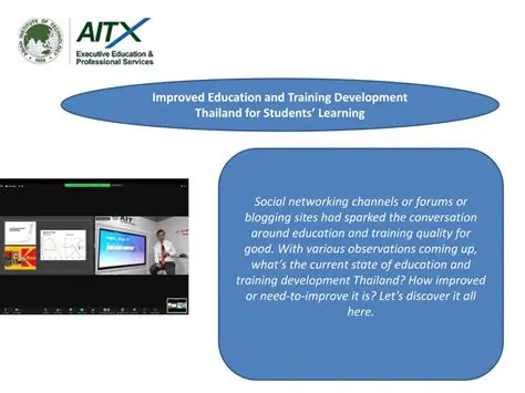 Improved education and training