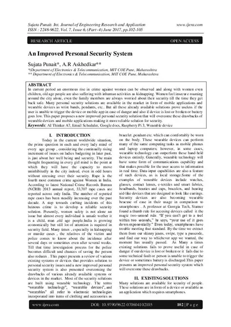 Improved Personal Security