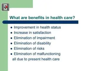 Improvement in health status