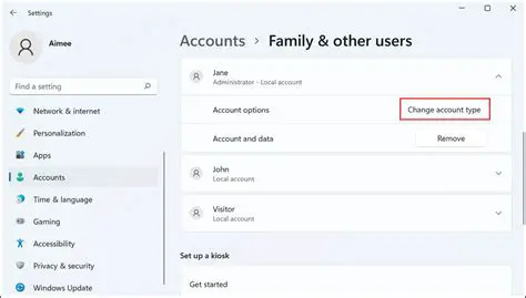 Inability to Change Account