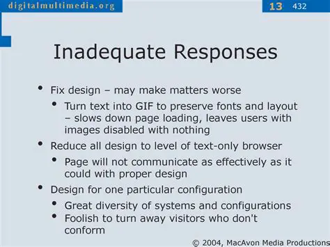 Inadequate layout configuration