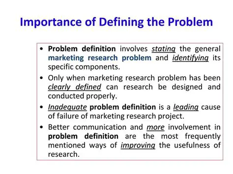 Inadequate problem definition