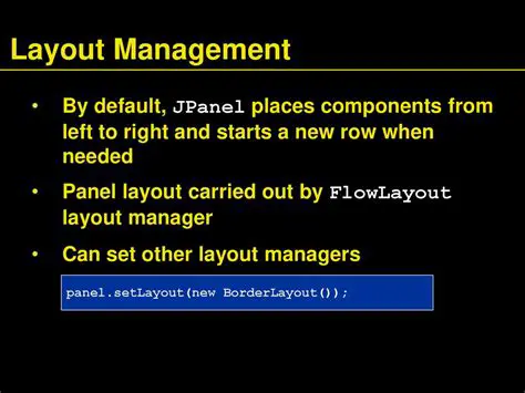 Incorrect Layout Management